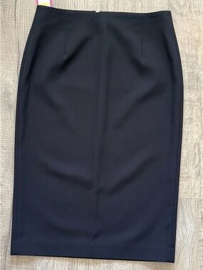 Vince Camuto Black Tailored Pencil Skirt